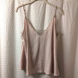 Free People Satin Lace Cami Tank Top xs